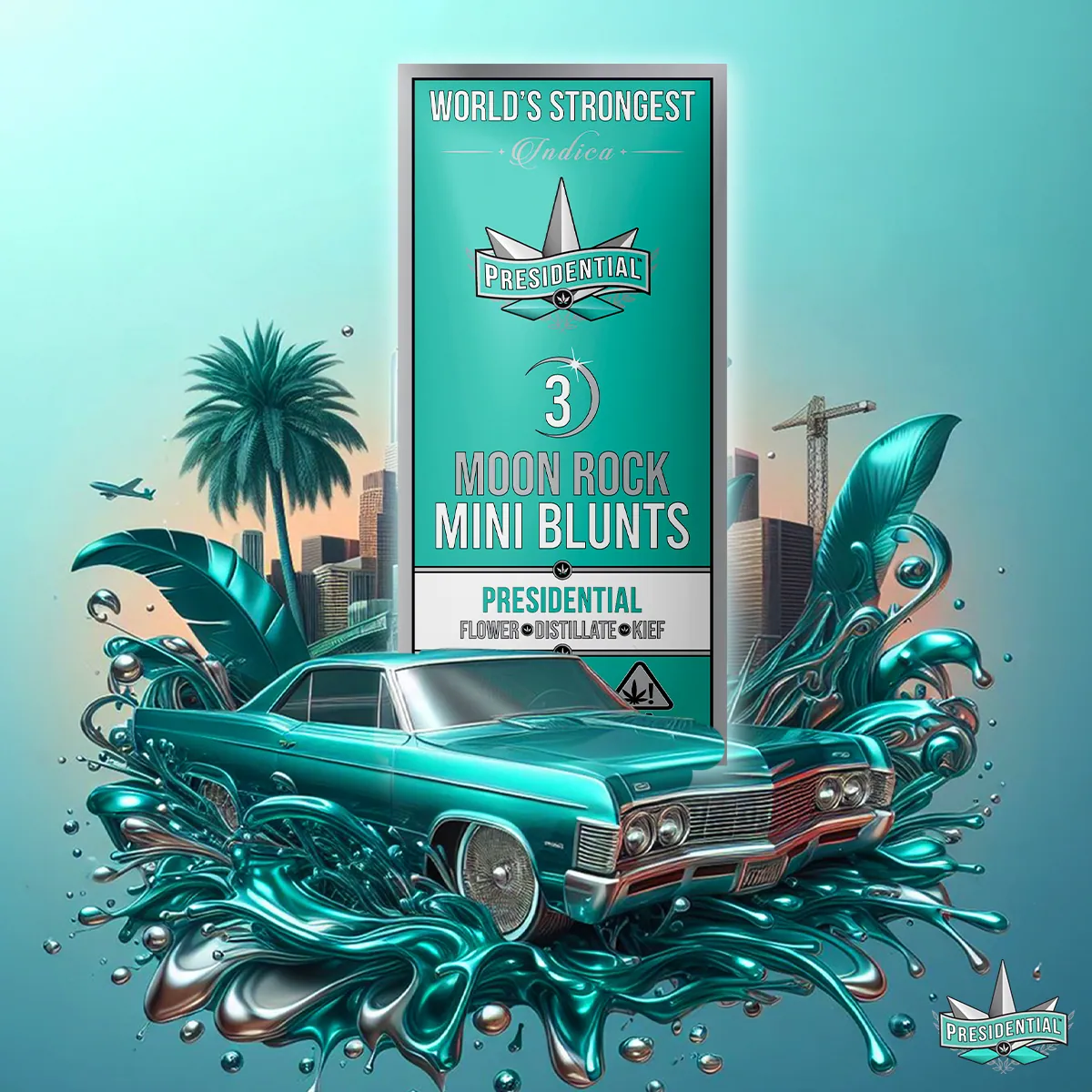 Presidential Classic mini blunt package artwork
