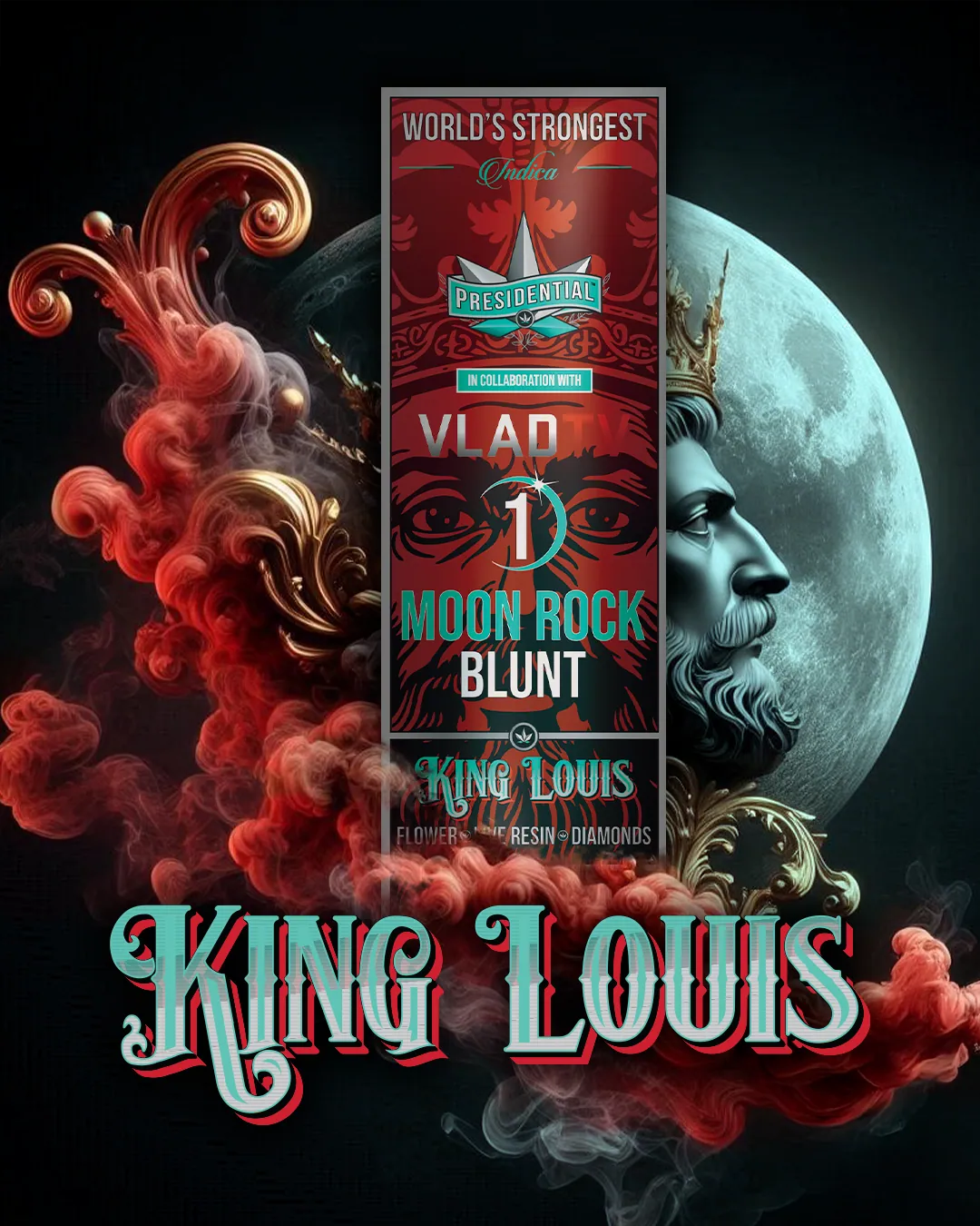 Presidential King Louis blunt package artwork