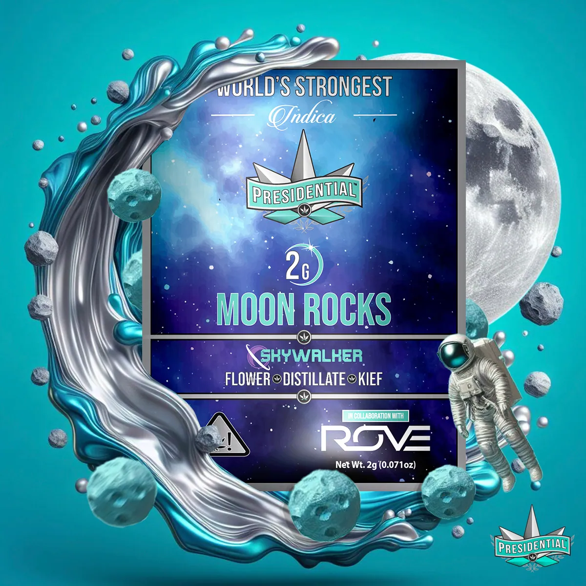 Presidential Skywalker Moon Rocks package artwork