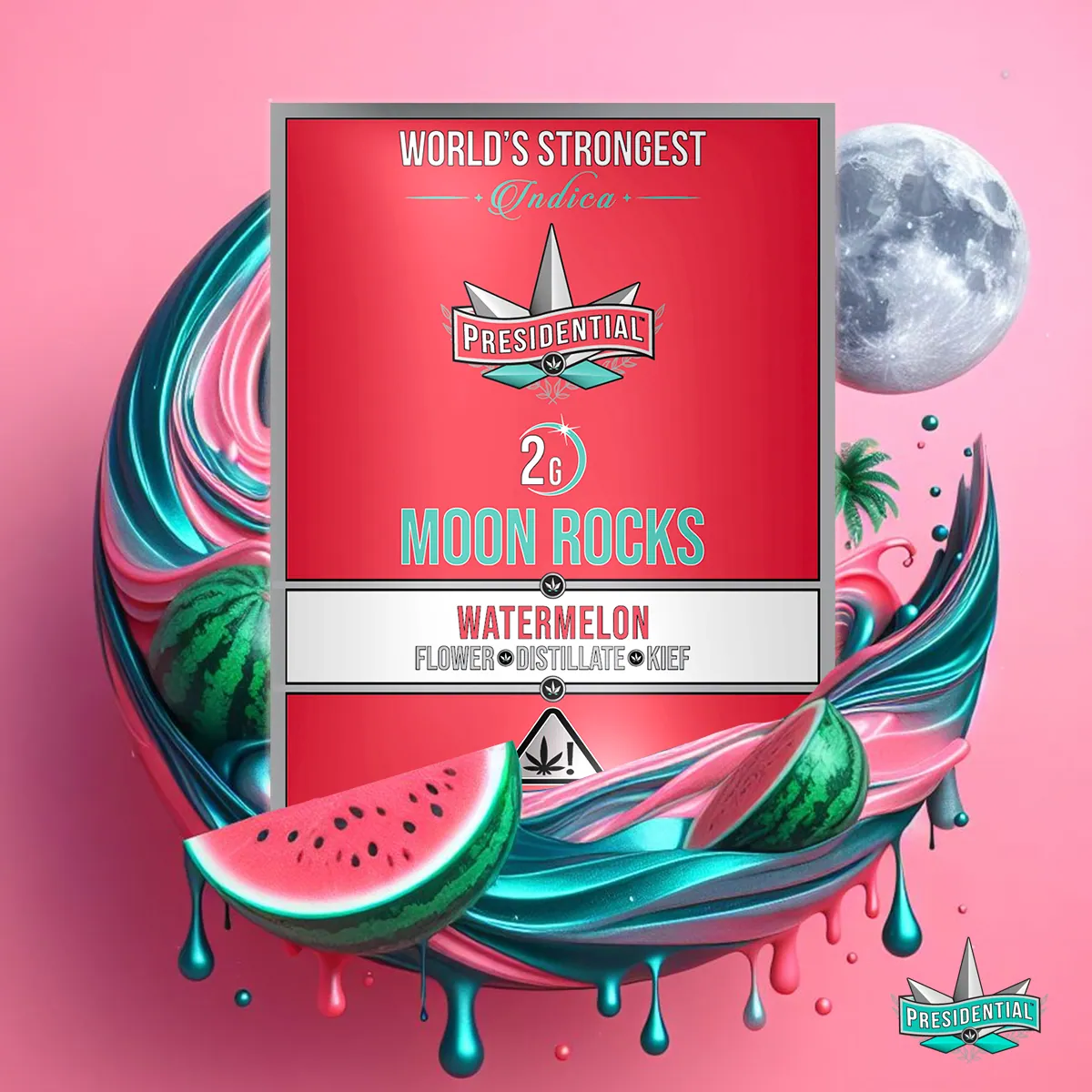 Presidential Watermelon Moon Rocks package artwork
