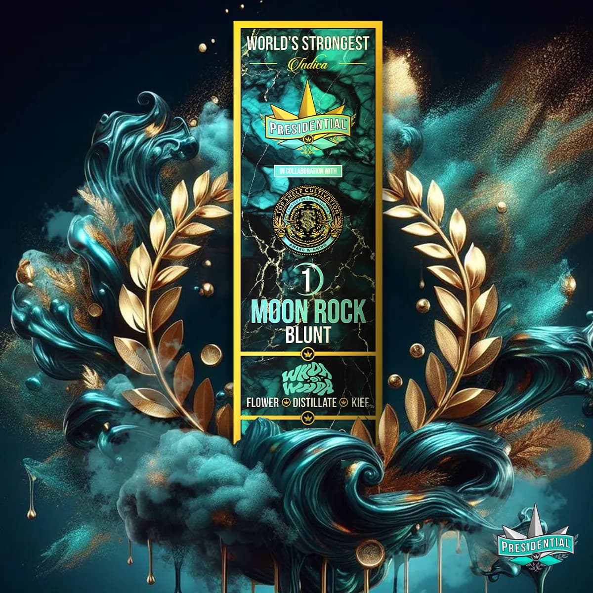 Presidential Whoa Si Whoa blunt package artwork