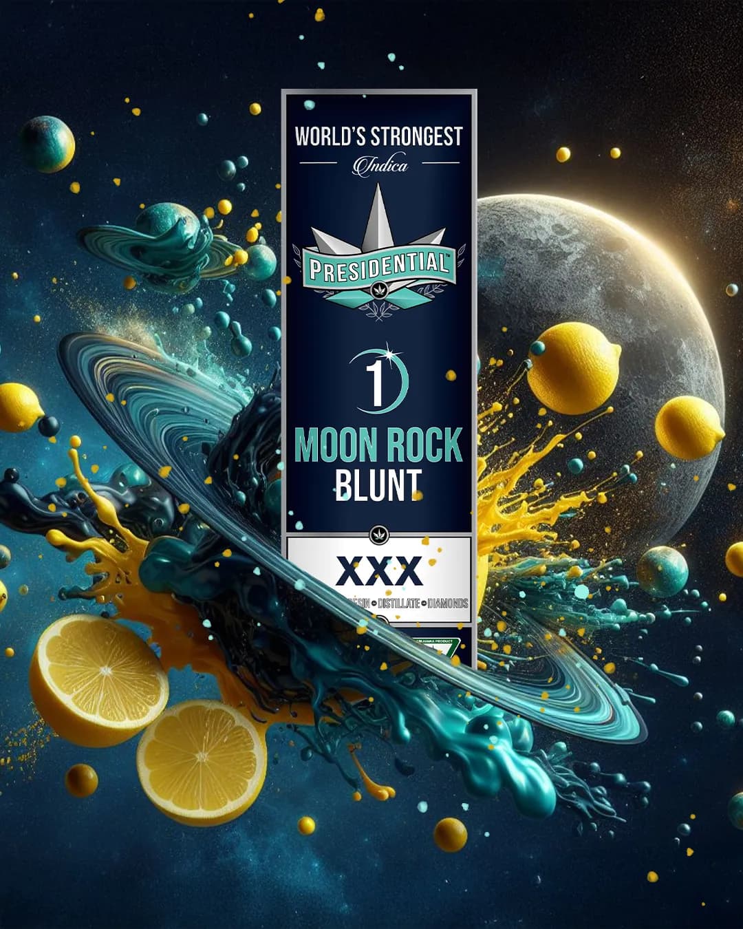 Presidential XXX blunt package artwork alternate artwork 2