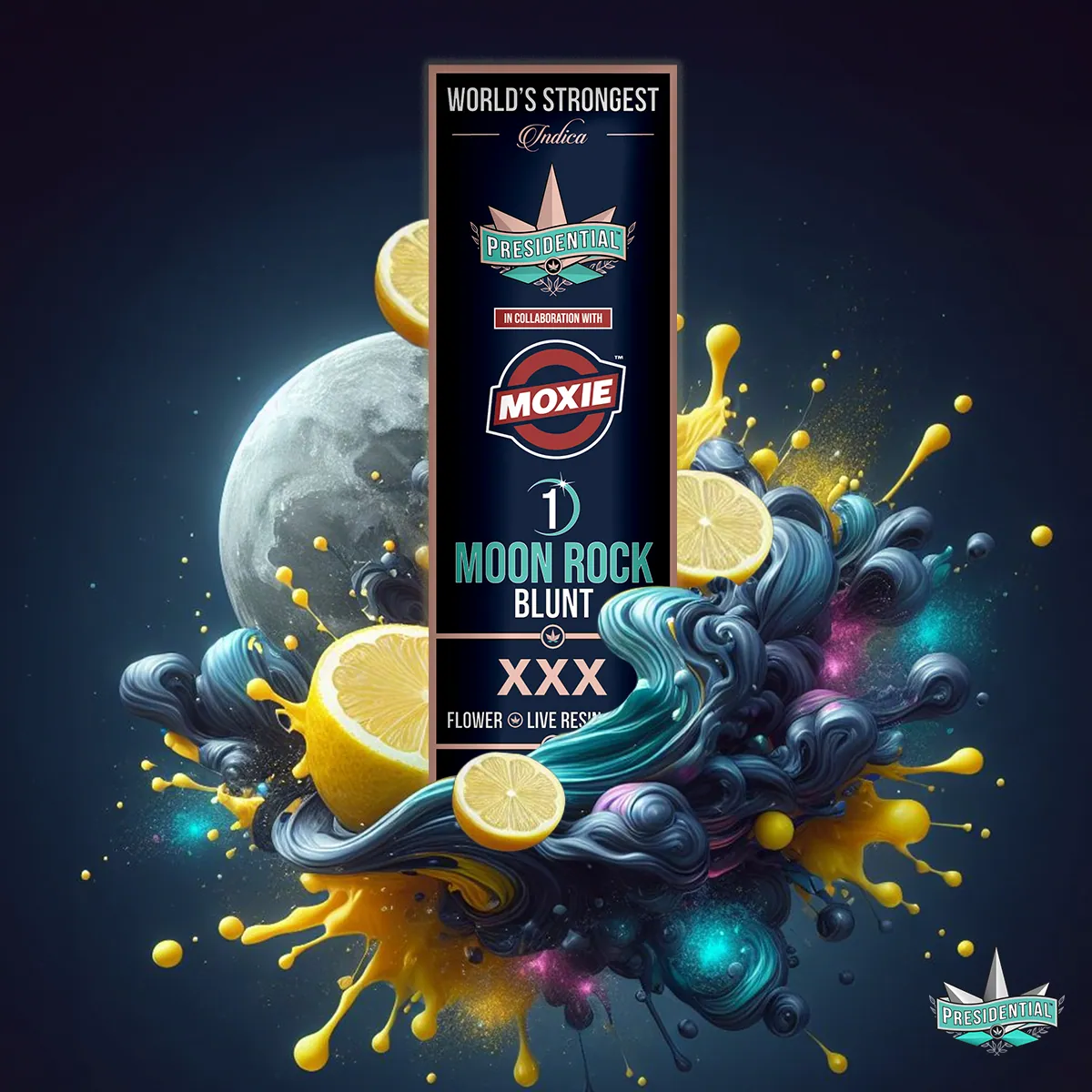 Presidential XXX blunt package artwork